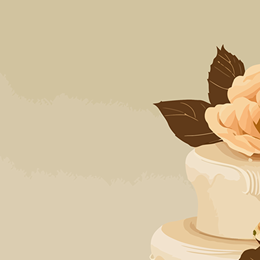 vector wedding cake