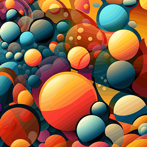 and image that contains many vector style balls linked to each other, similar to this