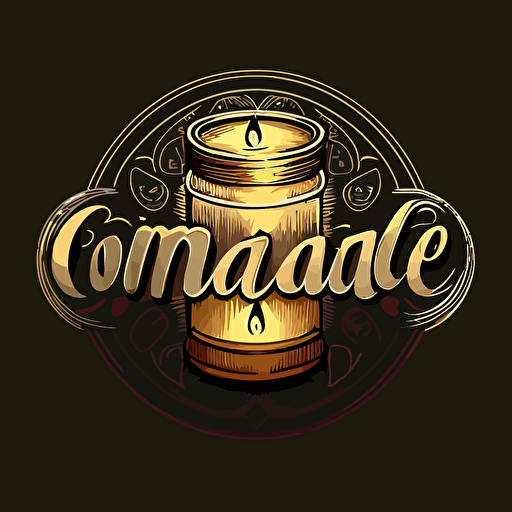 Vector logo for a comapny using Cans for containers for candles. "Can-Dle"