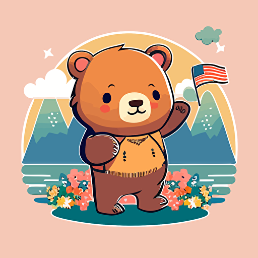 vector art taiwan cartoon bear