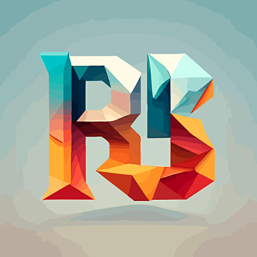 simple logo design of letter “BH”, flat 2d, vector, company logo, low poly –test