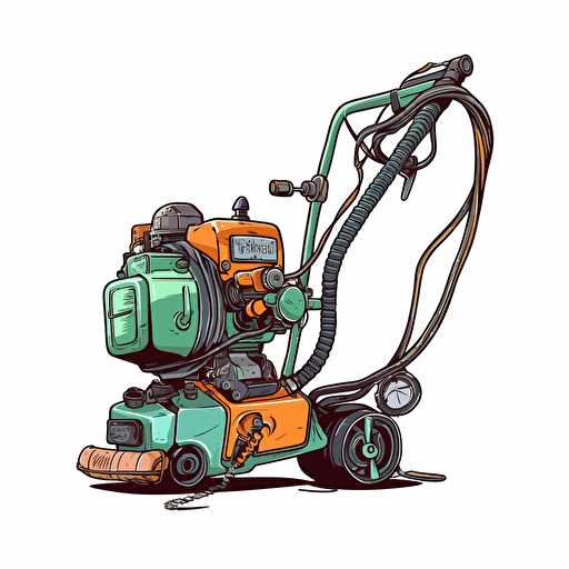 vector art string trimmer gasoline powered