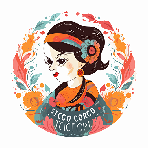 vector logo for obstetrics and gynecology doctor, colourful