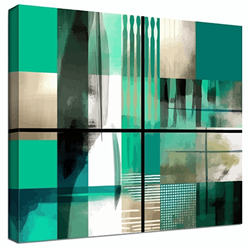 excel abstract, pop art, collage, modern art design, vector art, minimal style, green, blue, incredible