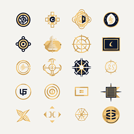 Create a logo inspired by Instagram, that represents the fusion of technology and money. The logo should incorporate elements such as microchips, circuit boards, and symbols of currency, such as dollar signs and euro signs. The design should be clean, modern, and easily recognizable, with a color palette that conveys a sense of sophistication and wealth. The logo should feature carousels or slides, representing the scrolling feature of Instagram, Illustration, vector art,