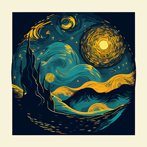 Premium Vector  Contour of trees against the night sky with the