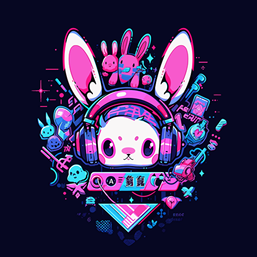 A neon-colored music icon, showcasing vibrant and vivid neon colors that create a striking and energetic design, vector illustration,