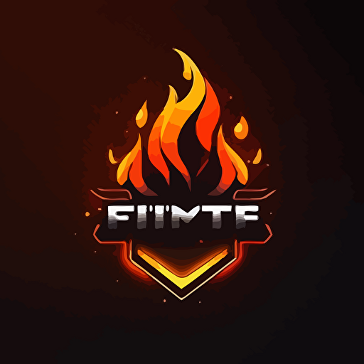 logo Name gymfire , basic form of fire, simple clean design,very basic shape, , vector,