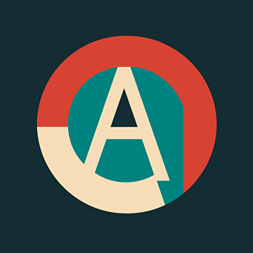 Create a lettermark of letters A and L, logo 3 colors, modern font, vector, simple, geometric details, by Paul Rand