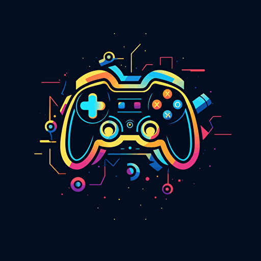 Make simple gaming vector logo