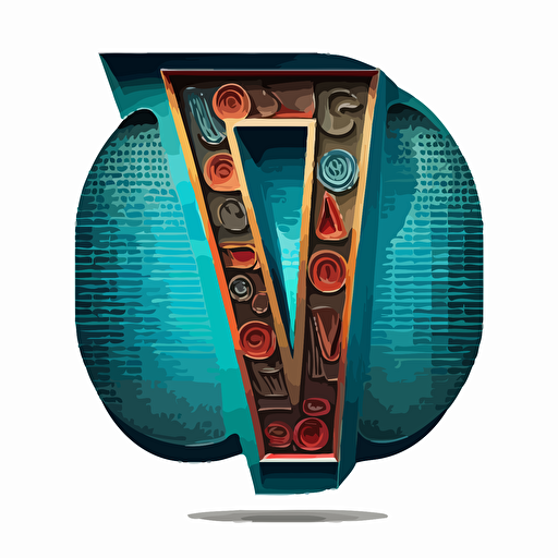 Male mouth making vowel sounds, vector icon, transparent background