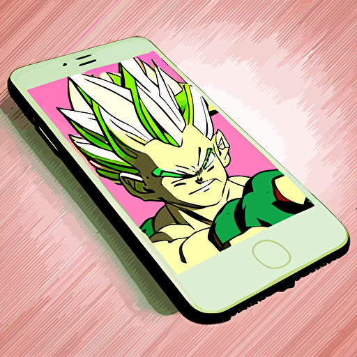 scouter dragon ball vectorial minimalist mobile game