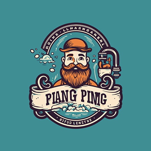 plumbing business Logo, vector