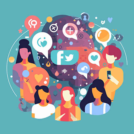 A vector of social media, svg