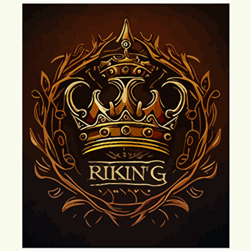 kings crown, logo, vector