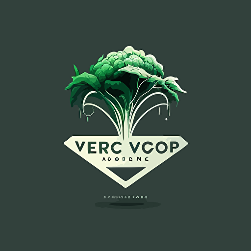 very modern corporate logo for a hydroponic farming company, vector, 2 tone very simple