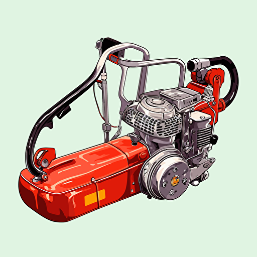 vector art string trimmer gasoline powered