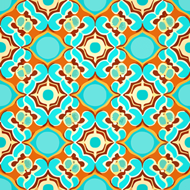 Illustrations, 2D flat vector, wallpaper, [artificial intellingence creating video], flat color vector, seamless repeating pattern, detailed, symmetrical tiled patterns, repeating texture, repetitive and consistent