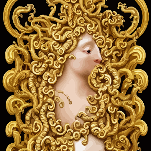 source future growth dramatic elaborate emotive golden baroque rococo styles emphasise beauty transcendental seamless pattern symmetrical large motifs versace medusa logo centre bvlgari jewelry rainbow syrup splashing flowing palace versailles 8k image supersharp spirals swirls rococo style medallions iridescent black rainbow colors gold accents perfect symmetry high definition photorealistic masterpiece smooth gradients high contrast 3d blur sharp focus photorealistic insanely detailed intricate cinematic lighting octane render epic scene 8 k