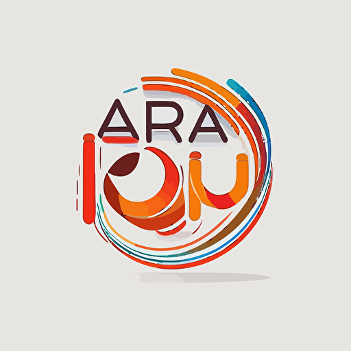 abstract logo, combination mark, text is “ABC”, a bowl of ramen with meat and vegetables, abstract, geometric type for modern logo, vector, simple, flat, plain,smooth, low detail, minimal, white background