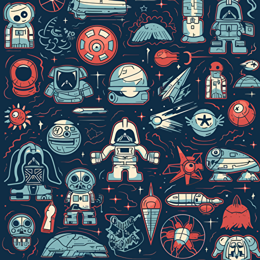 star wars wallpaper doodle vector ilustration