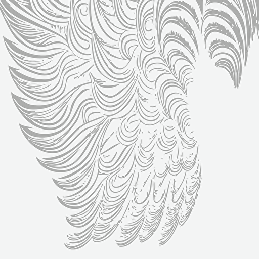 a super simple angel wing pattern to use for a background. vector contour