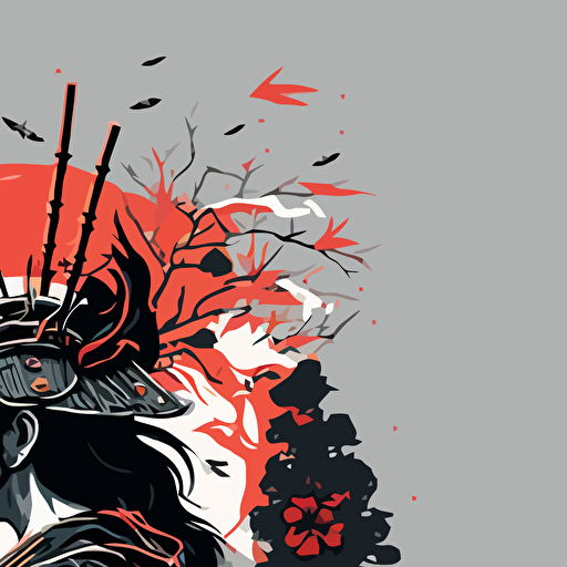 Shinto Samurai spirit vector image