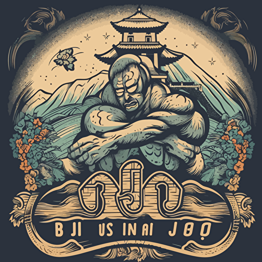 rio de janeiro jiu-jitsu flyer vector art,