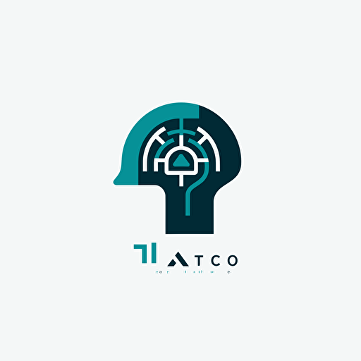 simple vector modern logo forartificial intellegence company, letter ‘AI’ shape, solid colors