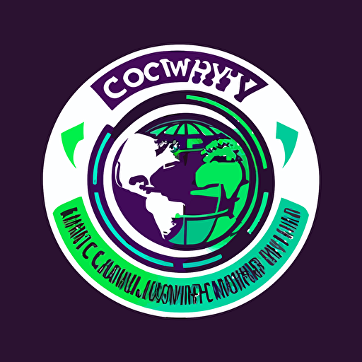 "iFlowCash" company and "groshify" company collaboration Logo. separated in green/white and purple/turquoise/black colours. Main theme is international money transfers and global finance. flat logo vector