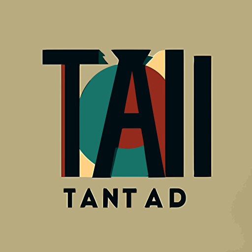 Paul Rand style vector logo featuring the letters TTJ