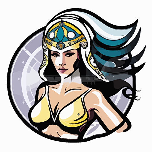 logo,mascot, simplistic, Belly Dancer wearing an NFL helmet, vector, white background
