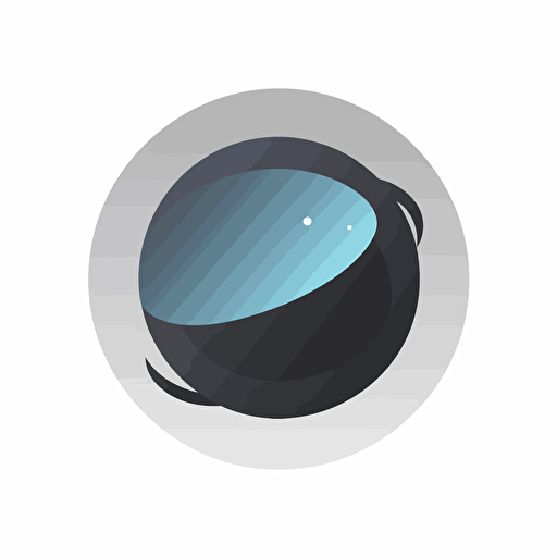 flat vector logo of universe, blue black gray gradient, simple minimal, by Ivan Chermayeff