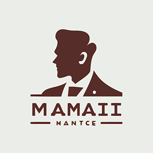 real estate consultant”M’s”, Lettermark, vector, simple, flat, low detail, smooth, plain, minimal, straight design, white background