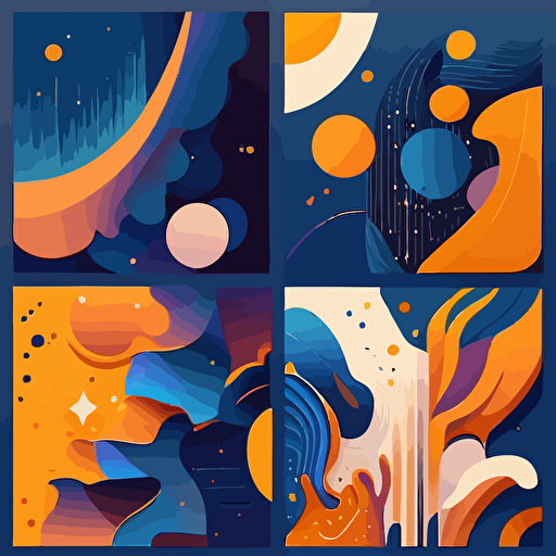 abstract backgrounds. On plain color background. in the style of modern flat design illustration, no details, clean, abstract vector shapes. Dribbble, Behance, Pinterest, in the style of eline van dam
