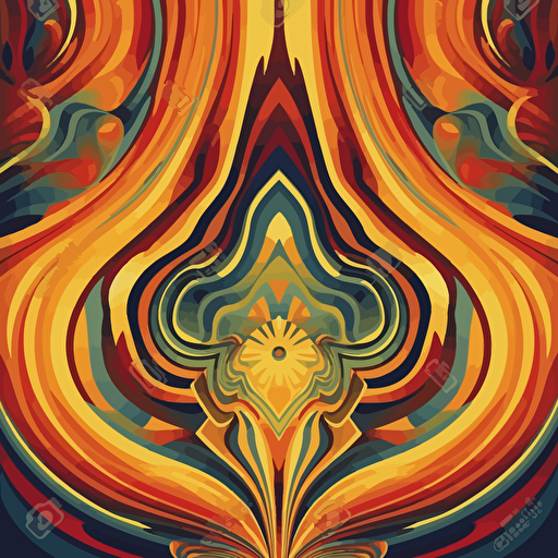 symmetry background image , 70's funk , poster design , groovy , high detailed , nopeople , vector art