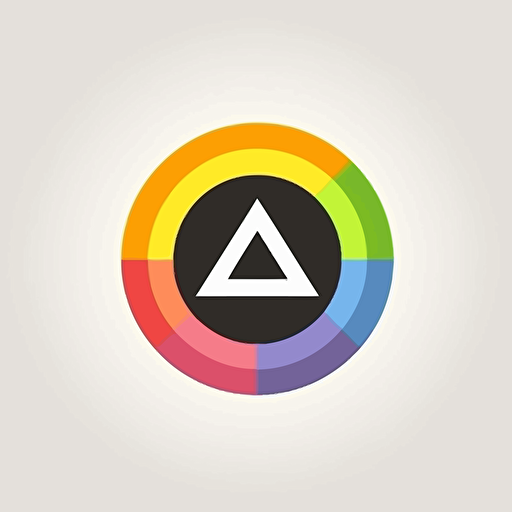 gay supremacist flag, vector flat logo