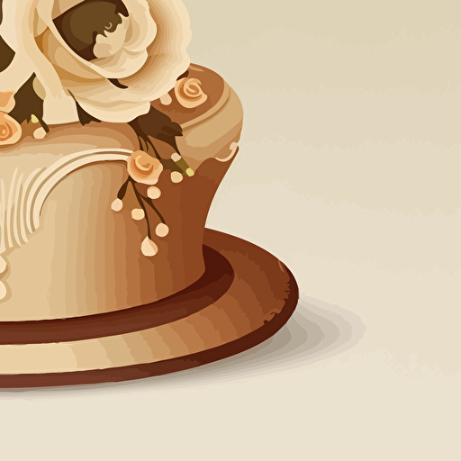 vector wedding cake