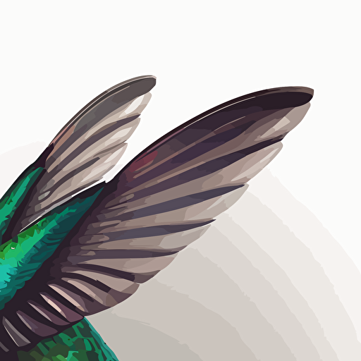 hummingbird, vector illustration, white background