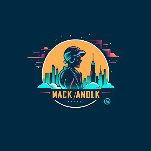 logo design about TV show which talk about movies, branding logo, simple logo, creative logo, vector logo, simple colors, minimalist, movies, games, cyberpunk style