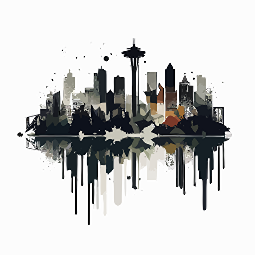 Cityscape Building Abstract Simple shape and modern style art Vector design