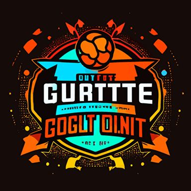 simple logo for a battle between two content creators in a challenge for a $10000 prize, bright colors, internet, youtube, twitch, vector