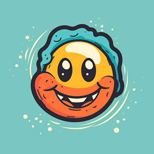 a logo for an kid's egg brand, simple, vector, pop art