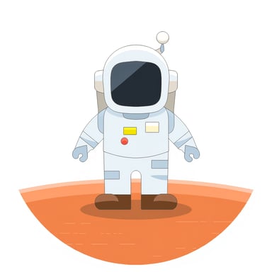 an astronaut on mars