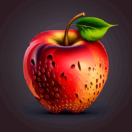 an apple image, vector, icone style