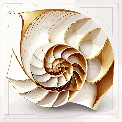 golden ratio, vector, white background