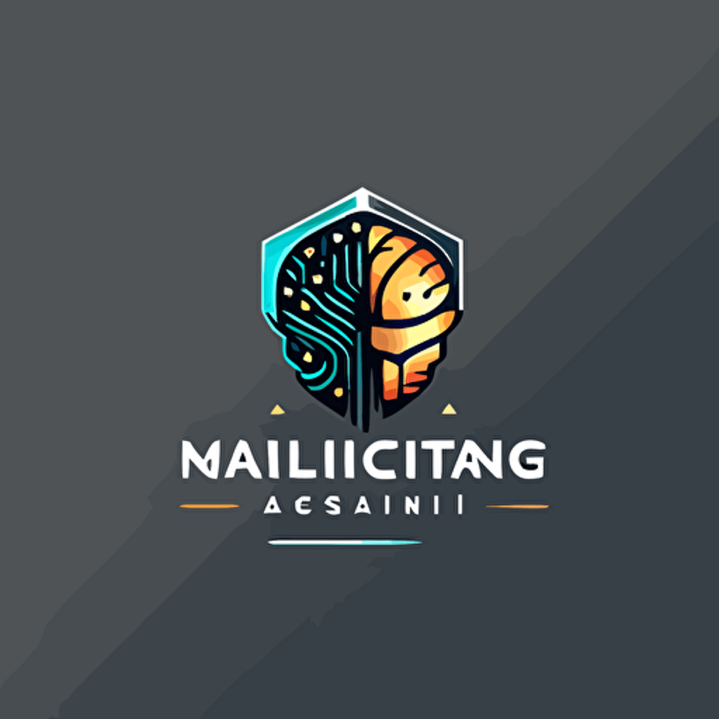 simple vector logo for a company that does Artificial Intelligence learning and workshops