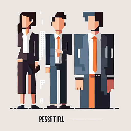 business people vector illustration pixel perfect