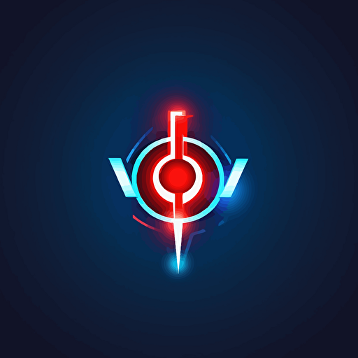 create logo for emergency health care, minimalistic , with color blue light and red , vector