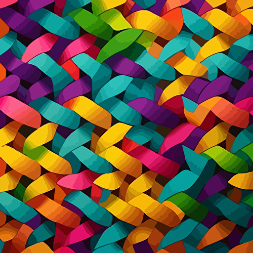 create a colourful weave background vector A4